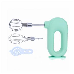 Wynboop EB001 MINI Batedeira de Mão com 4 Velocidades e Acessórios de Aço Inox, 20W, 110V, Verde