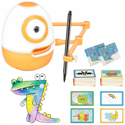 Robô Educacional Inteligente para Desenhos, Ideal para Crianças de 3 a 5 Anos, WEDRAW, Laranja