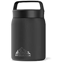 Frasco Térmico para Alimentos 532 ml com Vedação a Vácuo Aço Inoxidável, HYDRAPEAK 18oz Food Jar, Azul