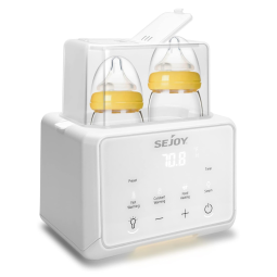Sejoy Aquecedor de Mamadeira 6 em 1, Aquece e Esteriliza, Tamanho Padrão, Branco