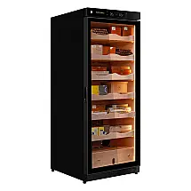 Gabinete Humidor Raching Piano Preto 330L para Charutos com Controle de Temperatura e Umidade 240V