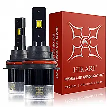 Lâmpada Automotiva Feixe Ajustável 9600lm 6K Branco Frio Kit Conversão de Farol