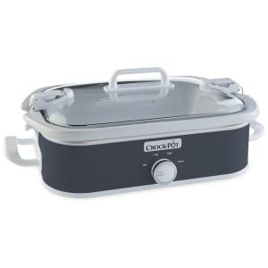 Panela Elétrica de 3.5L com Controle de Temperatura, 1500W, 110V, CROCK POT SCCPCCM350 CH, Cinza