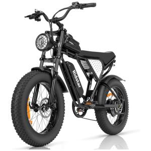 Bicicleta Elétrica para Adultos Ridstar Q20 Lite 1000W 48V 15.6AH - Ideal para Aventuras e Deslocamentos Diários