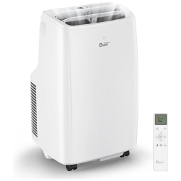 Ar Condicionado Portátil 11000 BTU com Controle Remoto, Cobre 27 m2, DuraComfort DP11CD, Branco