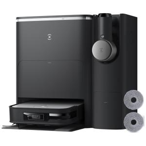 Aspirador Robô com Sucção Forte de 8000Pa, Água Quente e Esvaziamento Automático, 110V, ECOVACS X2 OMNI Combo, Preto