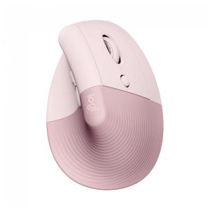 Mouse Ergonômico Vertical sem Fio Reduz a Tensão do Pulso com Bluetooth e Botões Silencioso, 4 Botões, LOGITECH 910 006472, Rosa