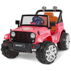 Carro Elétrico Infantil 1 Assento 4X4 com Bateria Recarregável 6V, Kid Trax, Vermelho