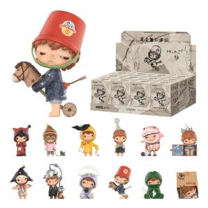 Blind Box,Miniaturas da Coleção Eco Hirono da POP MART, Conjunto com 12 Mini Figuras Surpresa Hirono, Design Variado, Brinquedos para