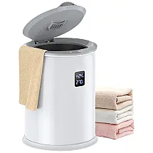 Aquecedor de Toalhas Grande para Banheiro, Luxuoso com Timer, Display LED de Tempo e Temperatura, Efeito de Isolamento de até 150