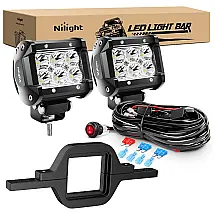 Nilight NI 07 Farol de Milha LED Off Road Nilight 2 Peças 27W Liga de Alumínio à Prova Dágua e Choque