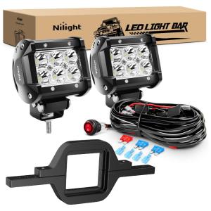 Nilight NI 07 Farol de Milha LED Off Road Nilight 2 Peças 27W Liga de Alumínio à Prova Dágua e Choque