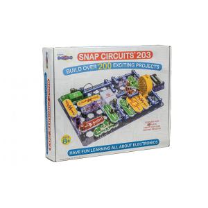 Snap Circuits 203 – Kit Educacional de Eletrônica com Mais de 200 Projetos para Crianças a Partir de 8 Anos