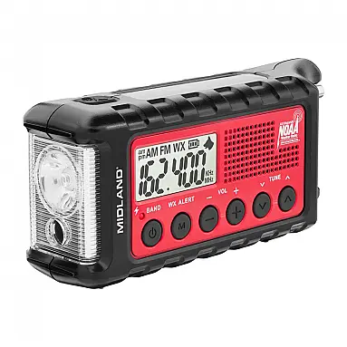 Rádio AM, FM NOAA Recarregável