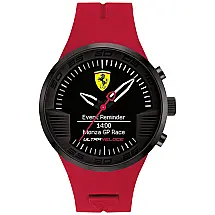Relógio de Pulso Recarregável Calendário Alerta Email Chamadas e Texto IOS Android, FERRARI 0830374, Vermelho