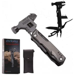 Multiferramenta com 16 Funções em Aço Inoxidável, Chrikidor, Preto