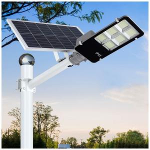 Luminária Solar Externa 400W a Prova d com Controle Remoto, 1 Unidade, DENGMALL, Preto