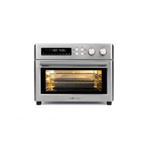 Forno de Convecção 10 em 1, 24,8L com Livro de Receitas e Acabamento em Aço Inoxidável Escovado, 110V 1750W, VAL CUCINA, Prata