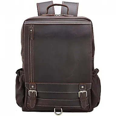 Mochila Masculina Vintage de Couro