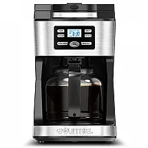 Cafeteira Elétrica Programável com Jarra de Vidro e Moedor Integrado, 110V 1000W Gourmia GCM3180 Prata