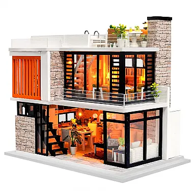 Casa em Miniatura Realista Moderna