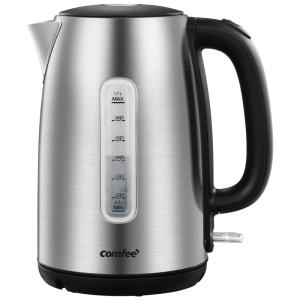 Chaleira Elétrica Sem Fio, COMFEE CEKS001, Prateado