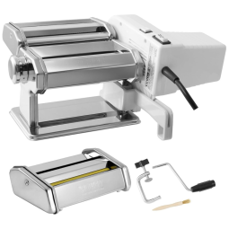 Máquina Elétrica para Fazer Macarrão VEVOR, 9 Espessuras Ajustáveis, Rolos e Cortador de Macarrão em Aço Inoxidável, Kit de Ferramentas de
