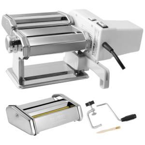 Máquina Elétrica para Fazer Macarrão VEVOR, 9 Espessuras Ajustáveis, Rolos e Cortador de Macarrão em Aço Inoxidável, Kit de Ferramentas de