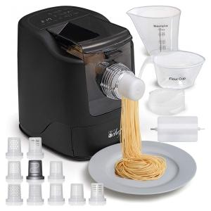 Máquina de Macarrão Automática com 13 Formas Diferentes e Preparo Rápido de 10 Min, 110v, DECO CHEF, Preto