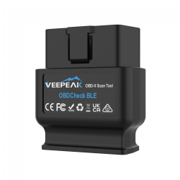 Scanner OBD II Bluetooth Veepeak OBDCheck BLE para Verificação de Códigos de Luz do Motor, Diagnóstico Automotivo Bluetooth Duplo para iOS