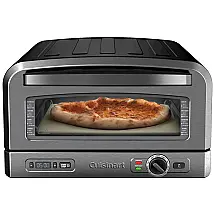 Forno de Pizza Portátil de Bancada em Aço Inoxidável Cuisinart CPZ120, 110V 1800W Preto