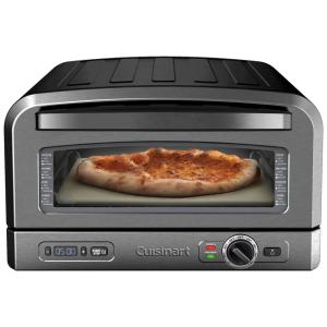 Forno de Pizza Portátil de Bancada em Aço Inoxidável Cuisinart CPZ120, 110V 1800W Preto