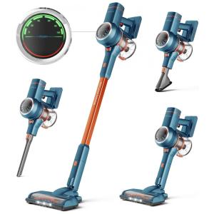 Aspirador sem fio 6 em 1 ORFELD com Sucção Poderosa 28000Pa e Modo Silencioso, Azul