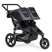 Carrinho de Bebê BOB Gear Revolution Flex 3.0 Duallie Duplo Corrida Preto Grafite para 2 Crianças