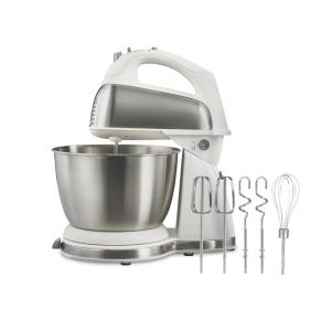 Mixer e Batedeira Hamilton Beach Clássica, 4 Litros, 6 Velocidades, 290W, Branca - Modelo 64655 290