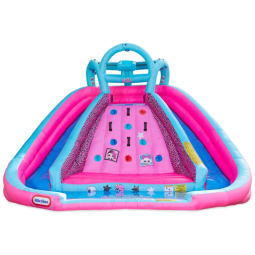 Escorregador Toboágua Inflável para até 4 Crianças de 3 a 10 Anos, LOL Little Tikes, Rosa