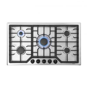 Cooktop a gás 5 queimadores Robam inox 36cm alta performance queimadores em latão proteção contra vazamento de gás 110V