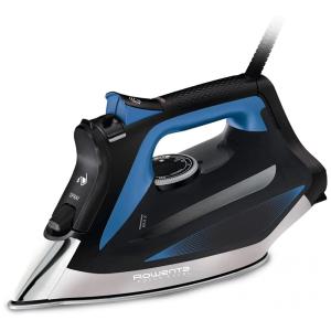 Ferro de Passar a Vapor com Desligamento Automático e Anti Gotejamento, 1750W 110V, Rowenta DW5360, Preto e Azul