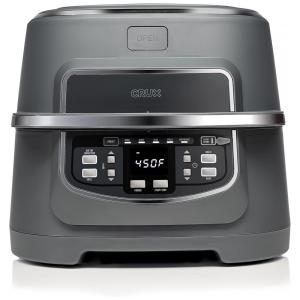 Panela Elétrica AirFryer com 9 L de Capacidade e Livro de Receitas Incluso, 1760W, 110v, CRUX 17176, Cinza