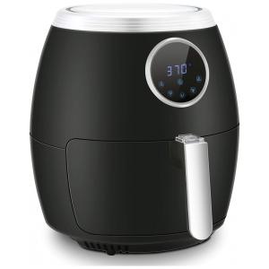 Fritadeira Elétrica AirFryer 5.6L com Frigideira Antiaderente e Desligamento Automático, 1700W, 110V, ANTARCTIC STAR, Preto