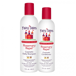 Shampoo Fairy Tales Rosemary Repel Lice Shampoo Daily Kids Shampoo 12 Fl Oz e Condicionador 8 Fl Oz Duo para Prevenção de Piolhos