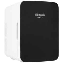 Mini Geladeira para Skincare 10 Litros, 12V, Bivolt, COOLULI I10L2BK, Branco e Preta