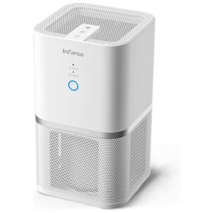 Purificador de Ar com Filtro True HEPA H13, Área até 100 m2, INFANSO, Branco