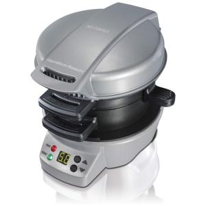 Sanduicheira de café da manhã com temporizador, prata, HAMILTON BEACH 25478, Prateado