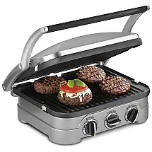 Grill Elétrico Antiaderente 5 em 1 com Placas Removíveis,350W 110V, Nozaya, Prata