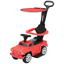 Carrinho de Passeio Infantil 3 em 1 com Guarda Sol e Alça Removível, 2 a 6 anos, SOAR, Vermelho