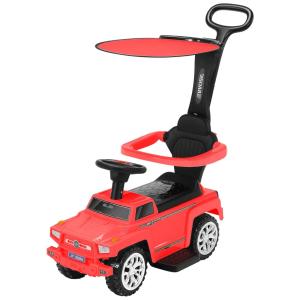Carrinho de Passeio Infantil 3 em 1 com Guarda Sol e Alça Removível, 2 a 6 anos, SOAR, Vermelho