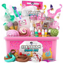 Kit de Slime Divertido Fábrica de Sorvete Fofa com 31 Complementos, 7 a 12 Anos, Original Stationery