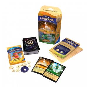 Jogo de Cartas Disney Lorcana TCG No Deck Inklands Âmbar e Esmeralda para Crianças de 8 Anos ou Mais