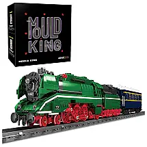 Conjunto de Trenzinho Elétrico, Controle por APP, MOULD KING 12000, Verde